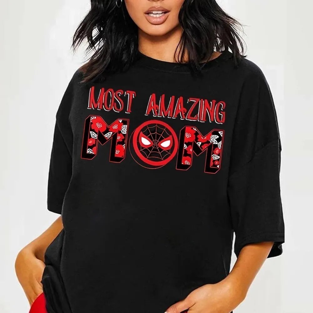 Womens Marvel Mothers Day Spiderman Tshirt